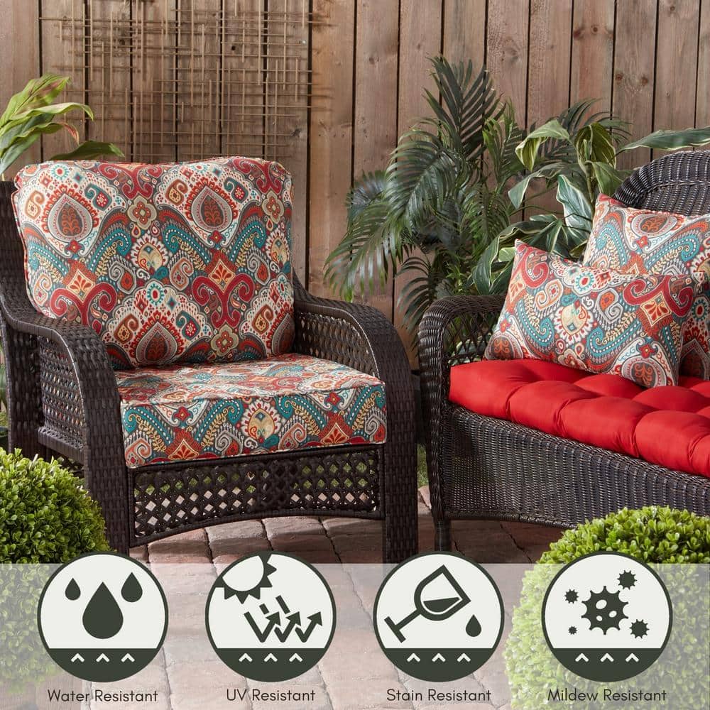 Asbury Park Weather-Resistant 19x12 Outdoor Throw Pillow Set