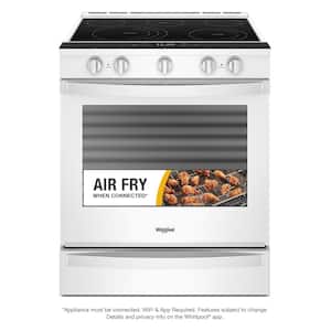 6.4 cu. ft. Smart Slide-In Electric Range with Air Fry, When Connected in White