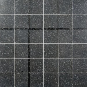 Elizabeth Sutton Cameo Terrazzo Charcoal 7.87 in. x 7.87 in. Matte Porcelain Floor and Wall Tile (10.76 sq. ft./Case)