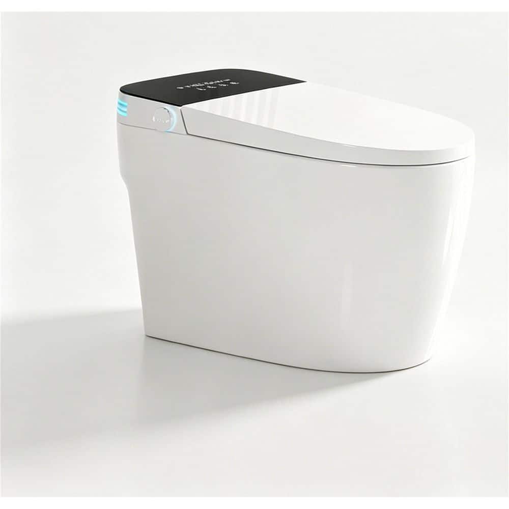 Electric Bidet Seat for Round Toilets with Auto Open/Close & Heated Seat in White price history on PriceWatchPro