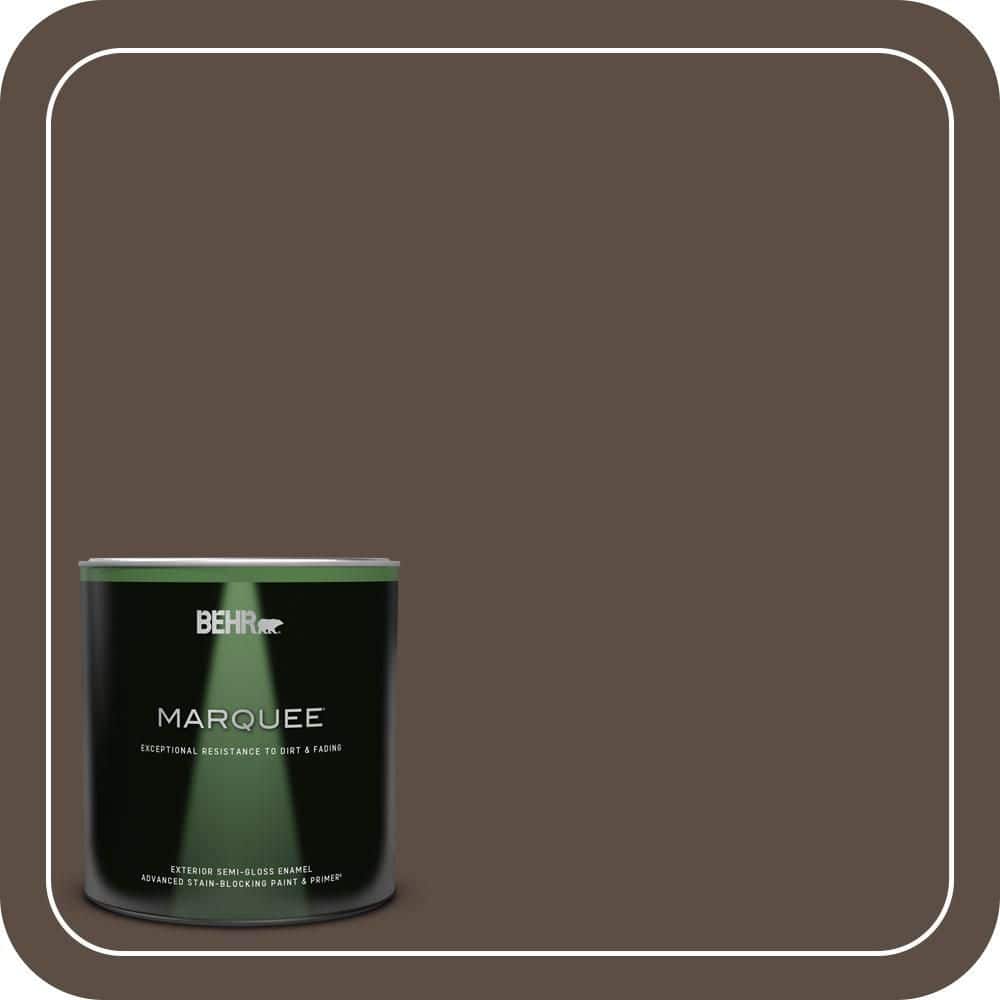 1 qt. Home Decorators Collection #HDC-FL15-05 Warm Pumpernickel Semi-Gloss Enamel Exterior Paint & Primer price history on PriceWatchPro