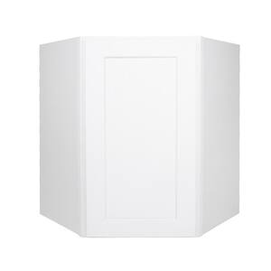Newport Wall Diagonal Corner Cabinet Shaker Style Stock Corner Cabinet 24 in. W x 24 in. D x 30 in. H