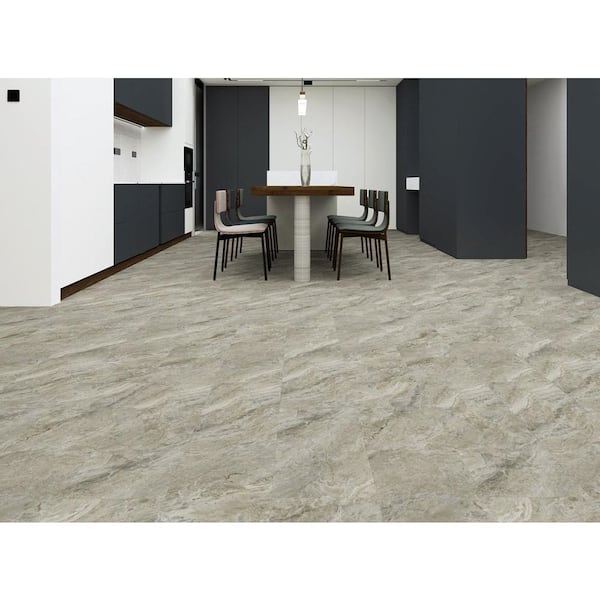 Kerney Marble 12 MIL x 12 in. W x 24 in. L Waterproof Click Lock Luxury Vinyl Flooring (20.02 sq. ft. / Case)