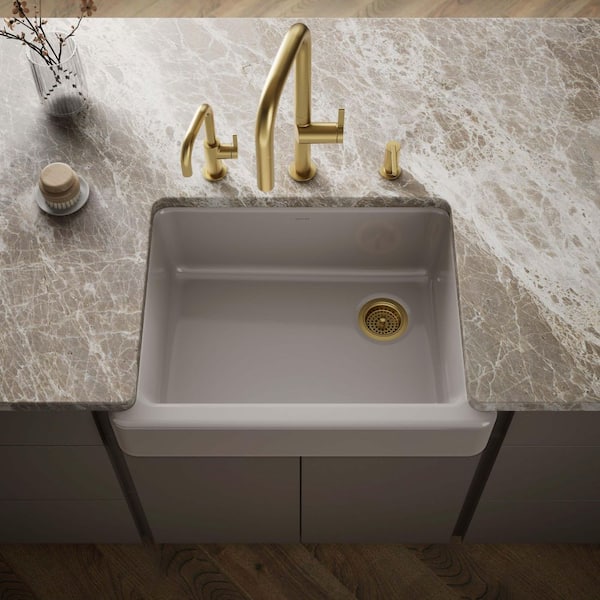 Whitehaven 29.5 in. Undermount Cast Iron Single-Bowl Farmhouse Kitchen Sink