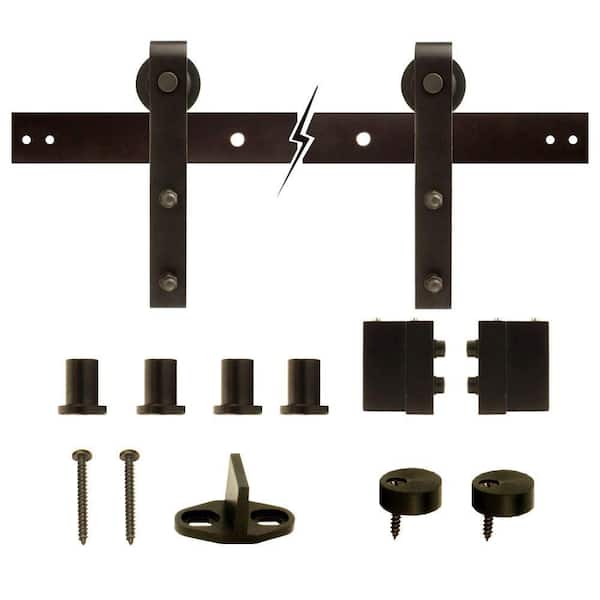 Everbilt Dark Oil-Rubbed Bronze Decorative Sliding Door Hardware