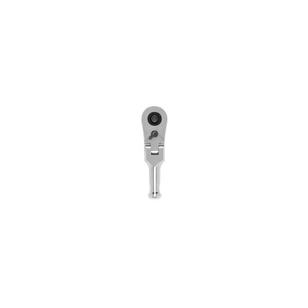 1/4 Inch Drive x 3 Inch Flex Head Quick-Release Stubby Ratchet