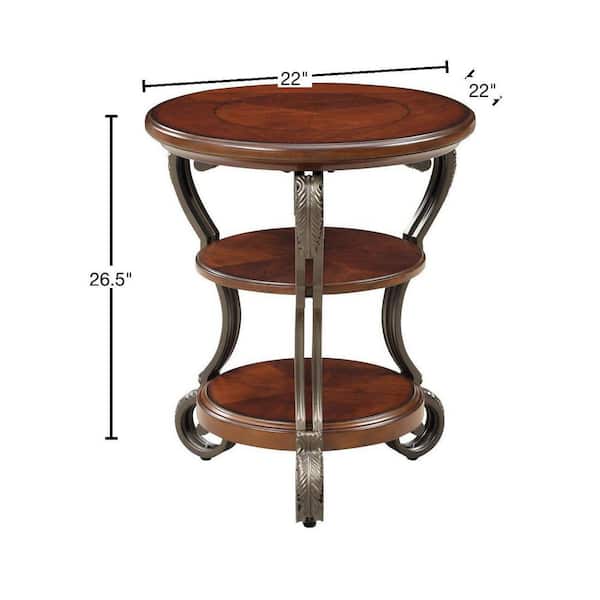 Benzara Brown Wood Veneer Base with Mdf Wood Top Kitchen Cart (22-in x 57-in x 36-in)