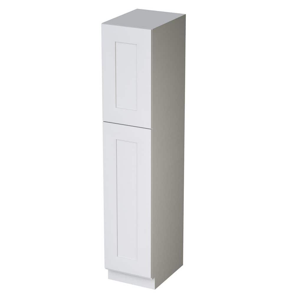 18in W x 24in D x 84in H Plywood Ready to Assemble Floor Base Kitchen Cabinet in White with Doors and Shelves price history on PriceWatchPro