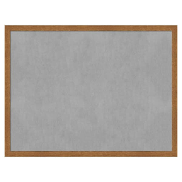 Amanti Art Carlisle Blonde Narrow 25 in. x 19 in. Framed Magnetic Board