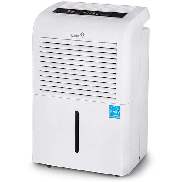 Ivation 50-Pint ENERGY STAR Dehumidifier with Continuous Pump, Large Capacity Compressor for Spaces up to 4,500 sq ft.