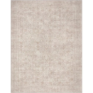 Ivory and Cream 3 ft. 11 in. x 5 ft. 3 in. Flat-Weave Asha Isolde Vintage Oriental Botanical Area Rug