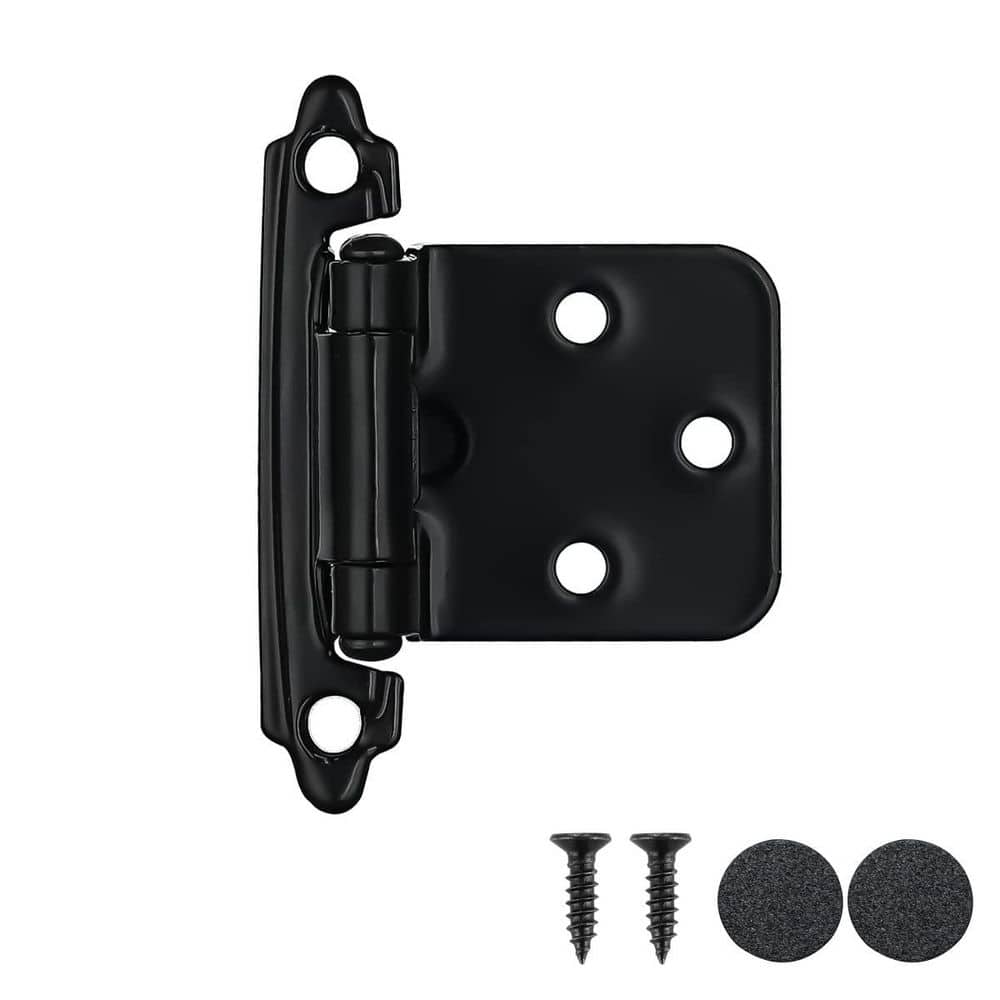 Face Frame Cabinet Self-Closing Overlay Hinge Matte Black Finish Kitchen Door Hardware 30 Pack price history on PriceWatchPro