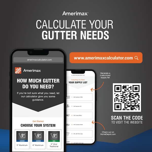 5 in. x 10 ft. Clay Aluminum K-Style Gutter