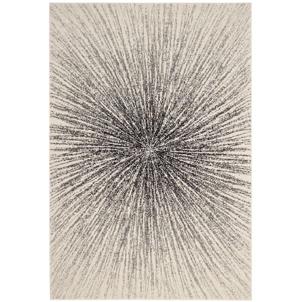 SAFAVIEH Evoke Black/Ivory 4 ft. x 6 ft. Geometric Area Rug
