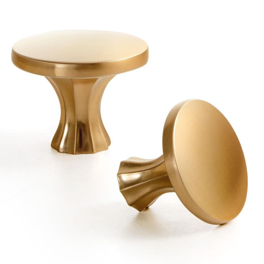 12-Pack 1-3/8 in. (35mm) Textured Traditional Glam Champagne Brown Round Zinc Alloy Cabinet Knobs price history on PriceWatchPro