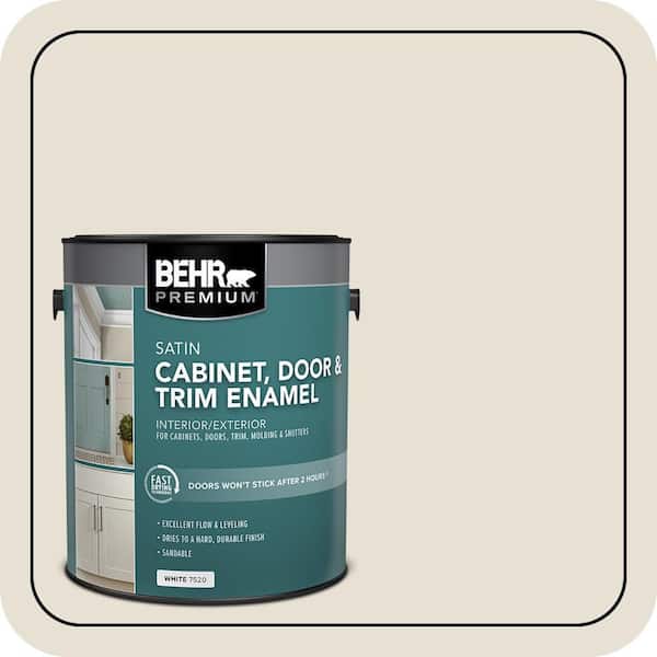 1 gal. #MQ3-13 Crisp Linen Satin Enamel Interior/Exterior Cabinet, Door & Trim Paint