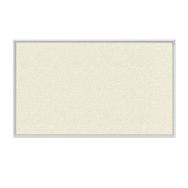 ghent 2 x 3 ft. Vinyl Bulletin Board, Satin Aluminum Frame, Ivory