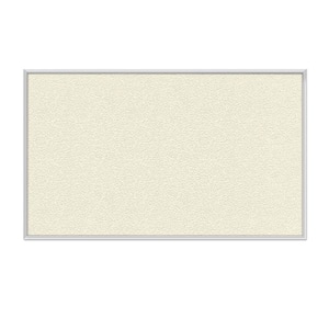 2 x 3 ft.  Vinyl Bulletin Board, Satin Aluminum Frame, Ivory