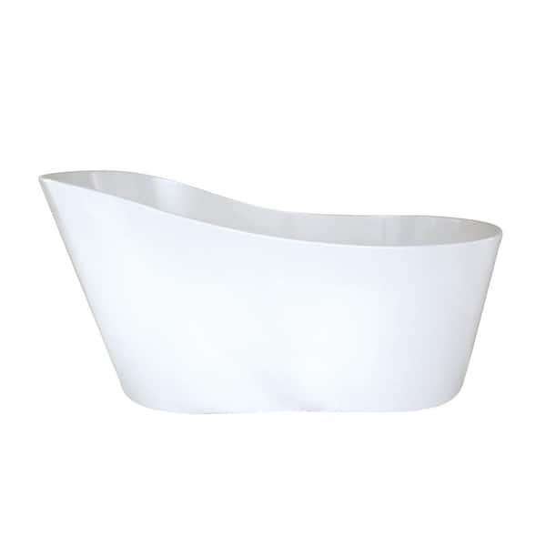 Hydro Systems Rodeo 5 ft. Solid Surface Flat Bottom Freestanding Air Bath Bathtub in Biscuit