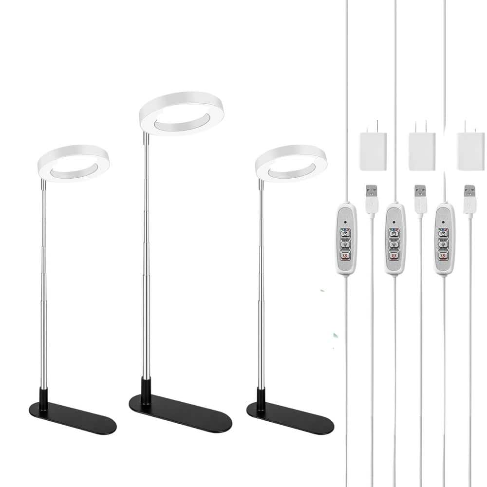 48 LEDs Full Spectrum Plant Grow Light for Indoor Plants with Automatic Timer, Dimmable Levels, Height Adjustable 3-Pack price history on PriceWatchPro