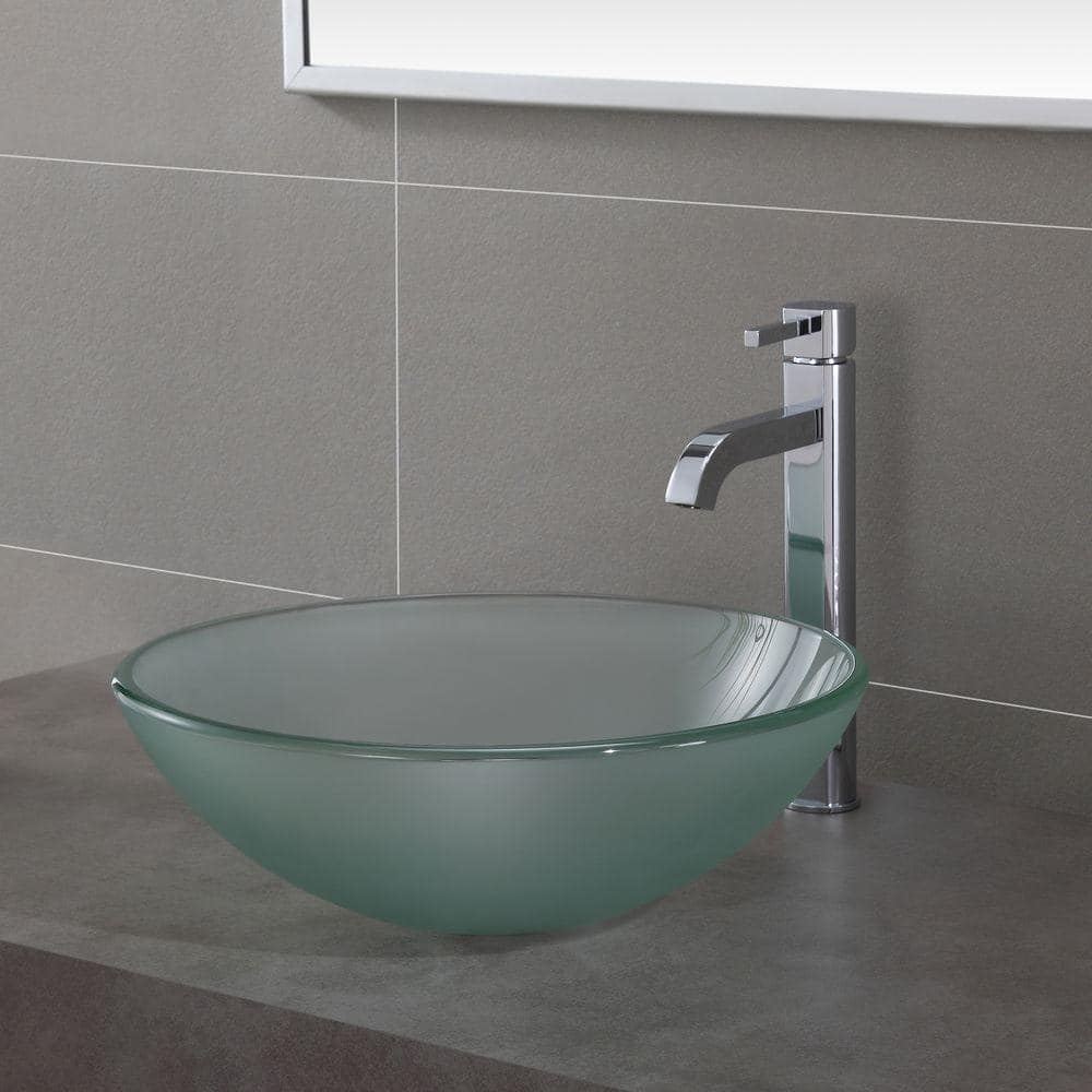 Chrome 12.5" Single Handle Vessel Bathroom Faucet