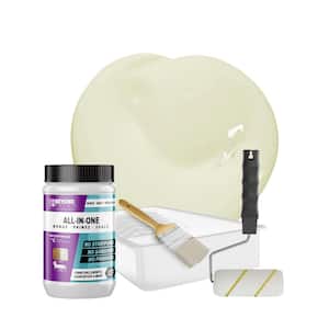 1 qt. Off White Furniture Cabinets Countertops and More Multi-Surface All-in-One Interior/Exterior Refinishing Kit