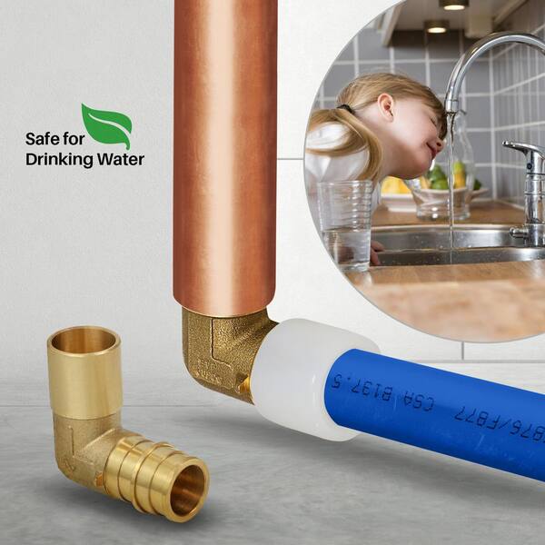 EFIELD Pex - Confezione Da 10 Raccordi A Crimpare In Ottone - Foto 8