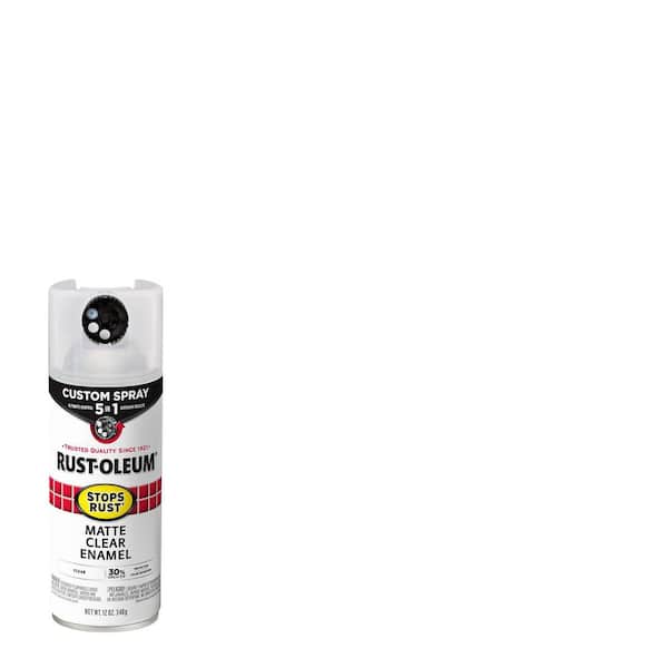Rust-Oleum Stops Rust 12 oz. Custom Spray 5-in-1 Matte Clear Spray Paint (Case of 6)