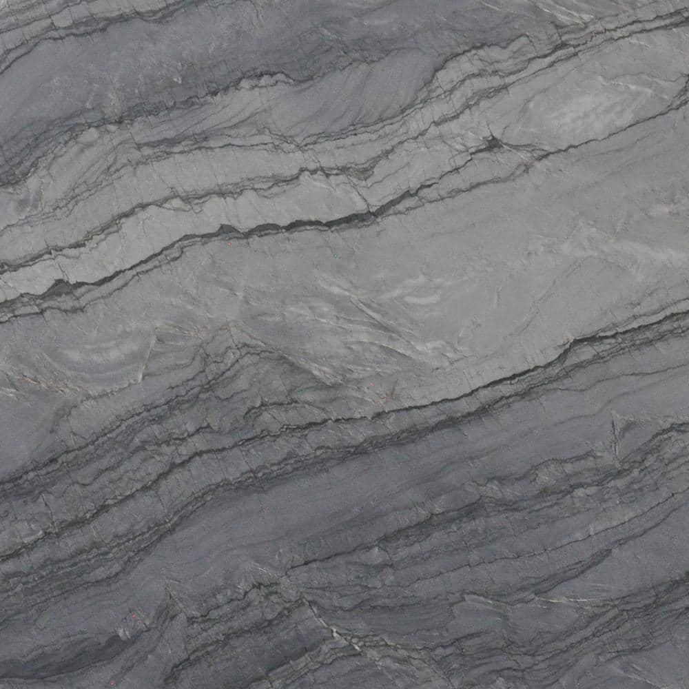 STONEMARK 3 In. X 3 In. Quartzite Countertop Sample In Mercury Gray P ...