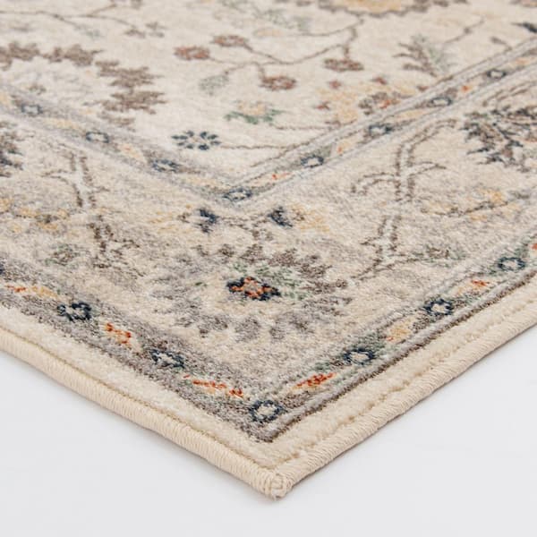 Berwyn Beige/Multi 3 ft. 3 in. x 5 ft. 3 in. Traditional Polypropylene Area Rug