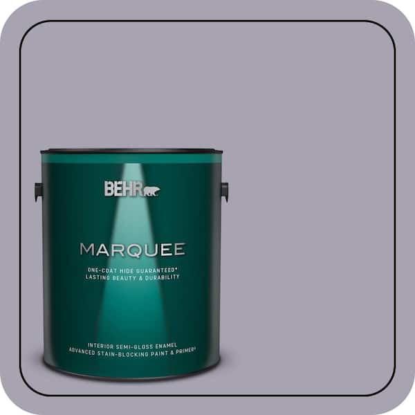 BEHR MARQUEE 1 gal. #N560-3 Luxe Lilac One-Coat Hide Semi-Gloss Enamel Interior Paint & Primer