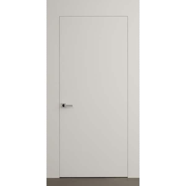 Belldinni Invisible Frameless 28 in. x 80 in. Left-Hand Primed White Wood Single Prehung Interior Door w/ Concealed Hinges