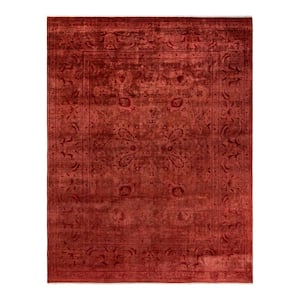 Vibrance Brown 9 ft. x 12 ft. Solid Wool Indoor Area Rug