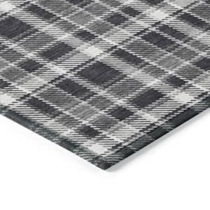 Chantille ACN563 Black 5 ft. x 7 ft. 6 in. Machine Washable Indoor/Outdoor Geometric Area Rug