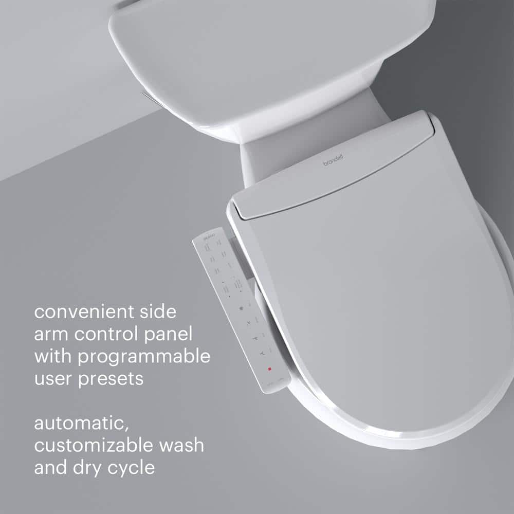 Swash Thinline T22 White Luxury Bidet Toilet Seat with Side Arm Control