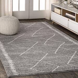 JONATHAN Y Zaina Moroccan Beni Souk Cream/Gray 5 Ft. X 8 Ft. Area Rug ...