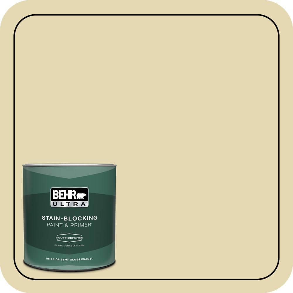 1 qt. #MQ3-42 Honey Mist Extra Durable Semi-Gloss Enamel Interior Paint & Primer price history on PriceWatchPro