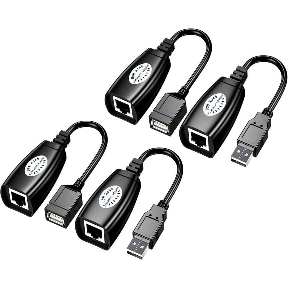Lukyamzn USB Over Cat6 RJ45 Extender Adapter for Camera Printer ...