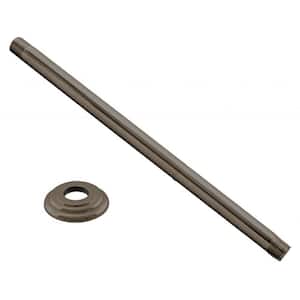 1/2 in. IPS x 19 in. Round Ceiling Mount Shower Arm with Flange, Oil Rubbed Bronze