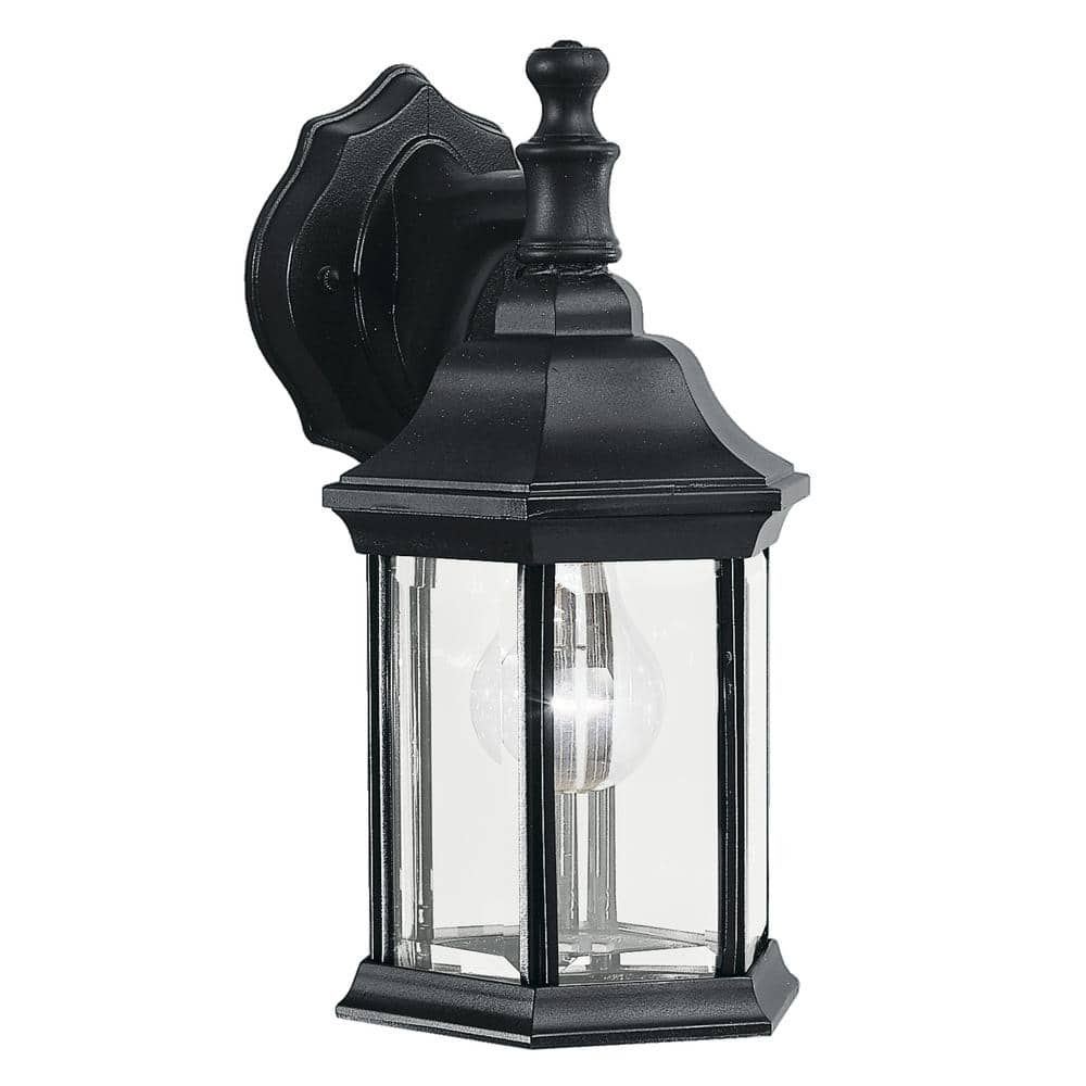 Chesapeake 11.75 in. 1-Light Black Outdoor Hardwired Wall Lantern Sconce with No Bulbs Included (1-Pack) price history on PriceWatchPro