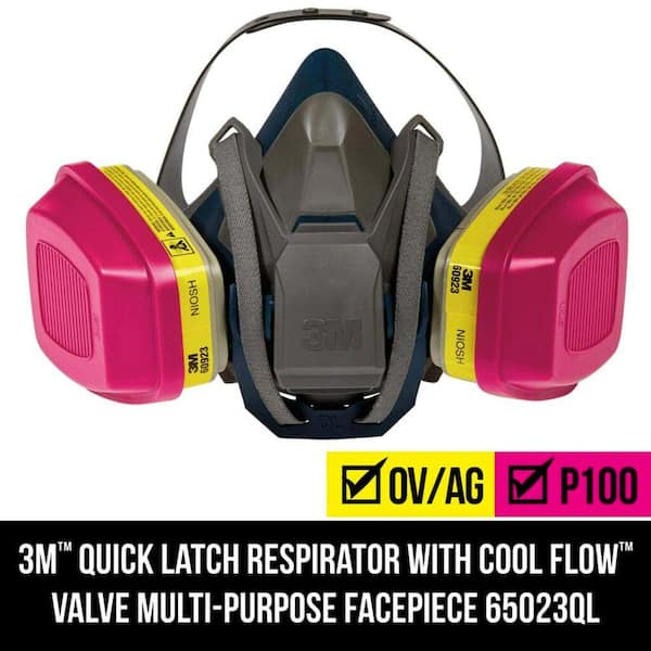 3m half face respirator p100