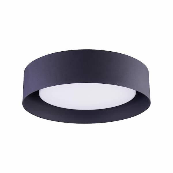 Bromi Design Lynch 15.75 in. 3-Light Black Flush Mount Ceiling Light