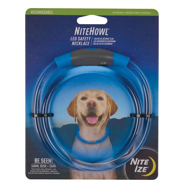 NiteHowl LED Rechargeable Safety Necklace-Blue