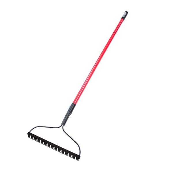 Bully Tools 16 in. Bow Rake with 58 in. Fiberglass Handle