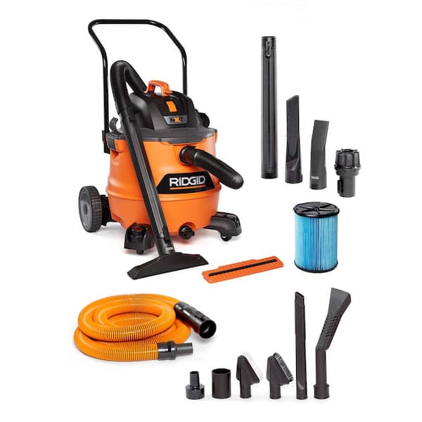 16 Gal. 6.5 Peak HP NXT Shop Vacuum HD1800 Wet Dry Vac, Fine Dust Filter, Hose, Accessories and Car Cleaning Kit