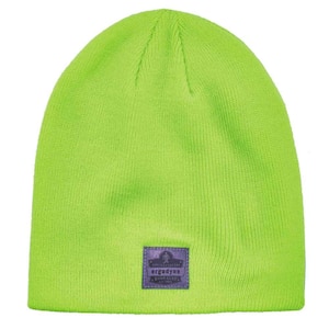 N-Ferno 6812 Lime Ribbed Knit Beanie Hat