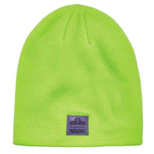 Ergodyne N-Ferno 6812 Lime Ribbed Knit Beanie Hat