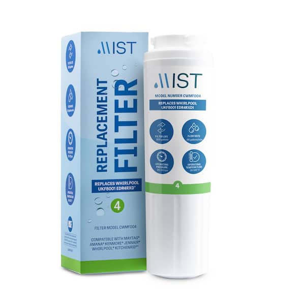 Mist UKF8001 Compatible with Maytag, Whirlpool, 4396395, EDR4RXD1, Filter 4, Kenmore 46-9005, Refrigerator Water Filter