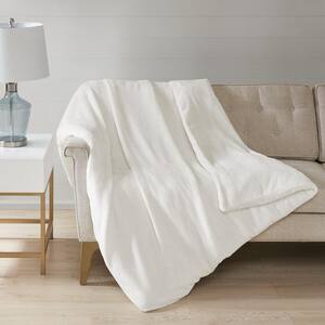 Plush Ivory Full/Queen 12 lbs. Weighted Blanket