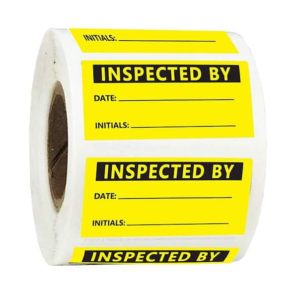 2 x 1 in. Inventory Quality Control Stickers Writable Semi-Gloss Labels for Shipping Warehouse 500 Pieces Per Roll